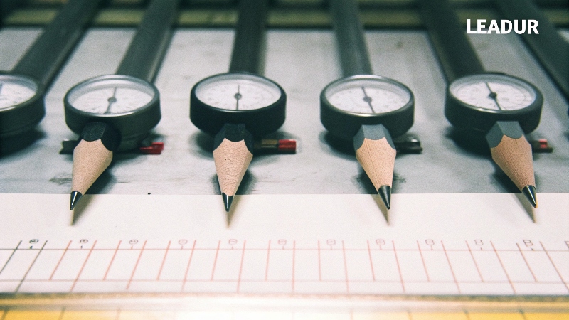 Pencils with leads being tested