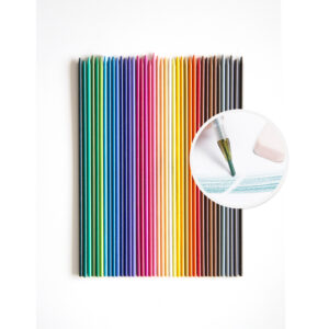 Erasable colored pencil lead refill