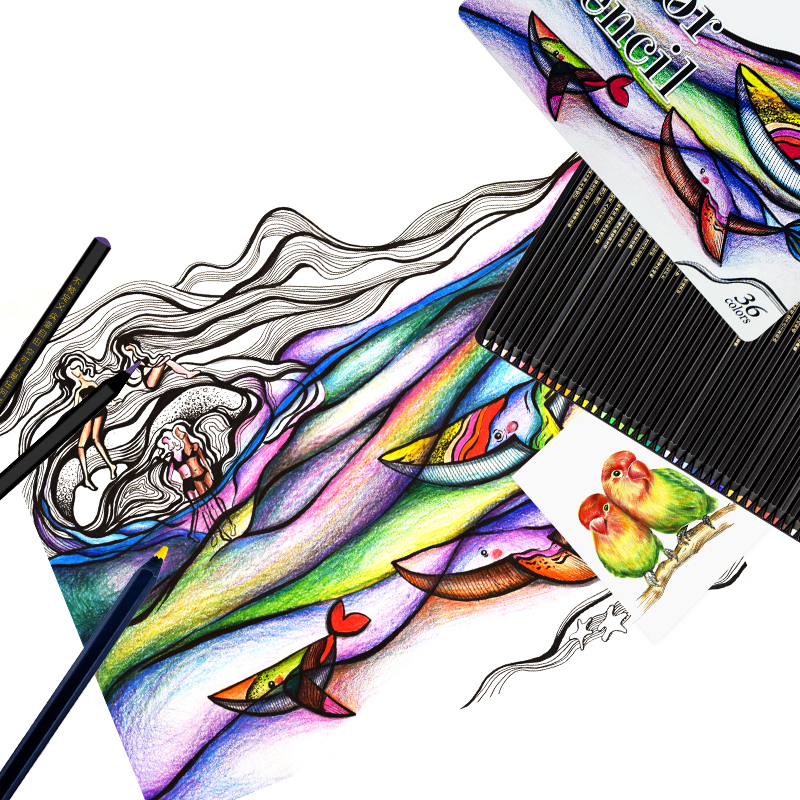 Artist grade hard lead colored pencils
