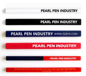 Custom Promotional Workpal HB Lead Carpenter Pencil Double Logo Flat Design