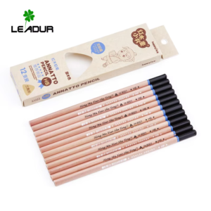 White Barrel and Personalized Poplarwood HB Writing Pencil Set for School Students